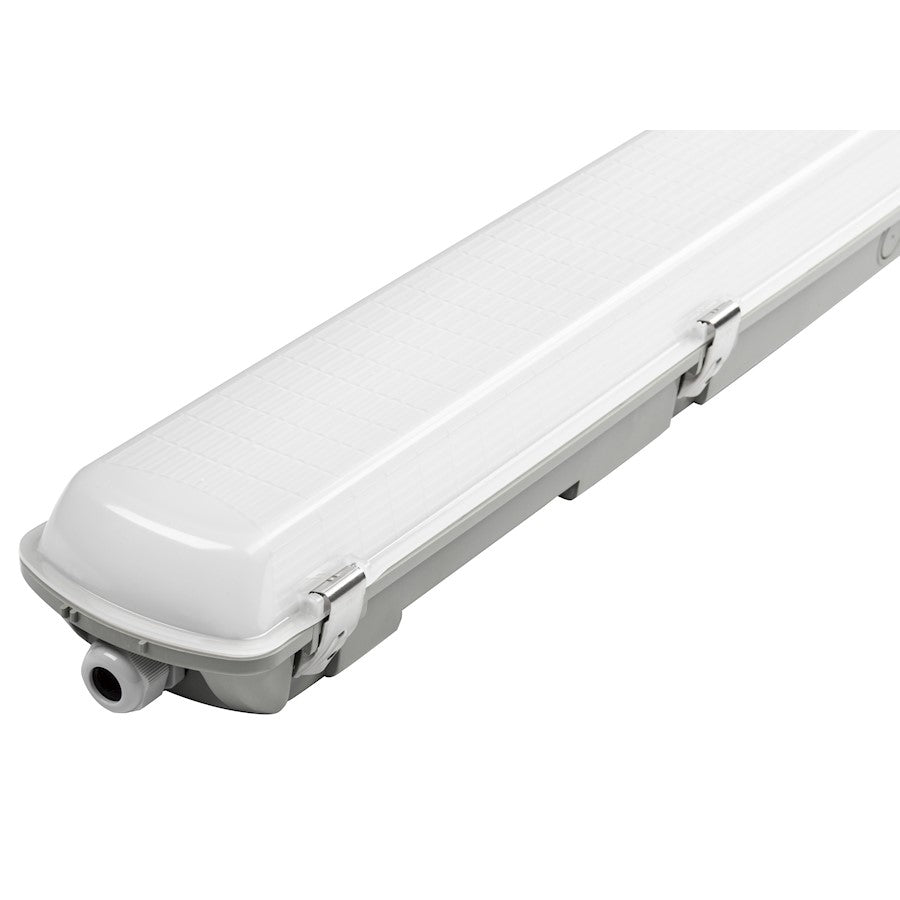 Canarm 48in 60W LED Vapor Tight Flush Mount | White PC Body | Garage & Utility | 47.87 x 3.12 x 4.62 in | Model LP848230-DB5K