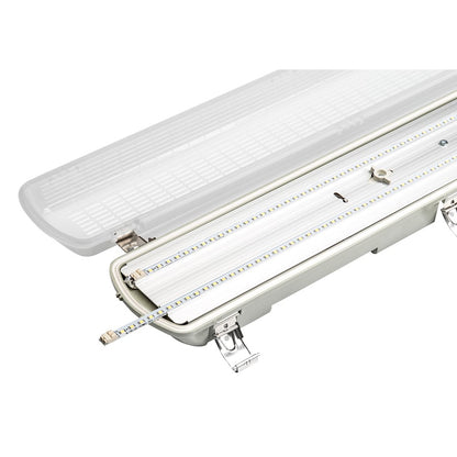 Canarm 48in 60W LED Vapor Tight Flush Mount | White PC Body | Garage & Utility | 47.87 x 3.12 x 4.62 in | Model LP848230-DB5K