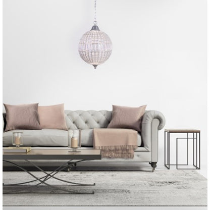 Canarm Tilley 14in 1-Light LED Pendant | Chrome and Crystal | Kitchen Island & Dining Room | 14 x 20 in | Model LPL145A15CH