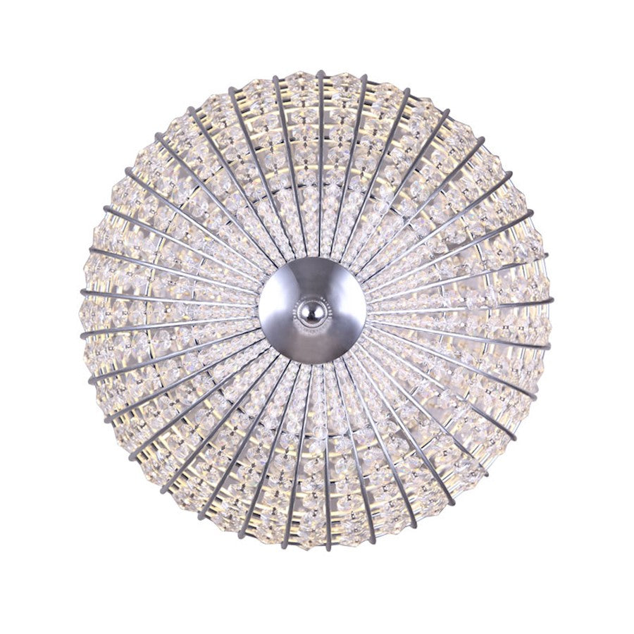 Canarm Tilley 14in 1-Light LED Pendant | Chrome and Crystal | Kitchen Island & Dining Room | 14 x 20 in | Model LPL145A15CH