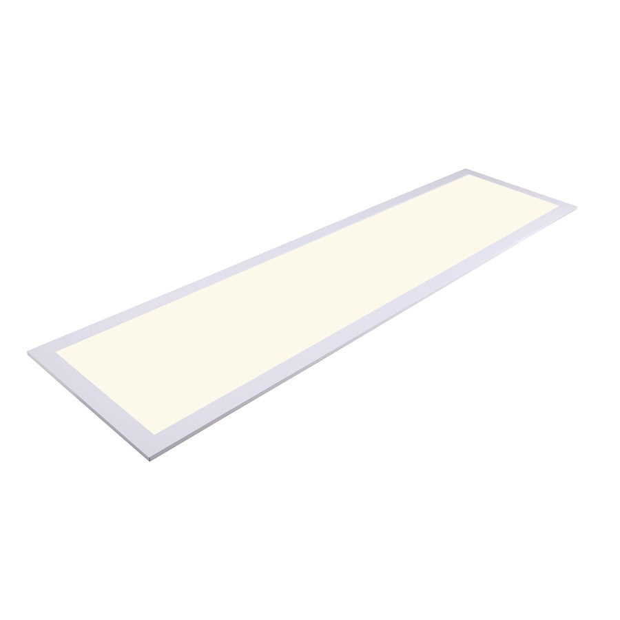 Canarm 22in LED Flat Panel Pendant | Matte White Metal | Kitchen & Office Ceiling Light | 23.75 x 23.75 x 1.62 in | Model LPL22A30WH