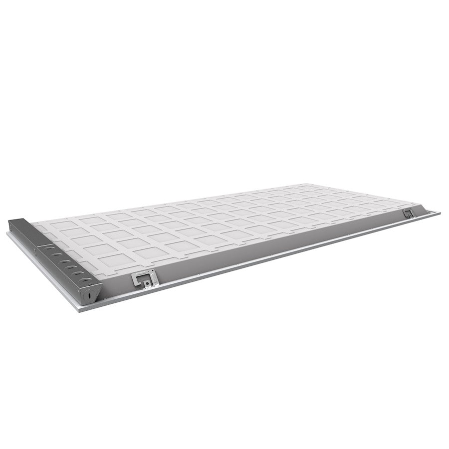 Canarm 24in LED Flat Panel Pendant | Matte White Metal | Kitchen & Office Ceiling Light | 47.88 x 23.75 x 1.62 in | Model LPL24A40WH