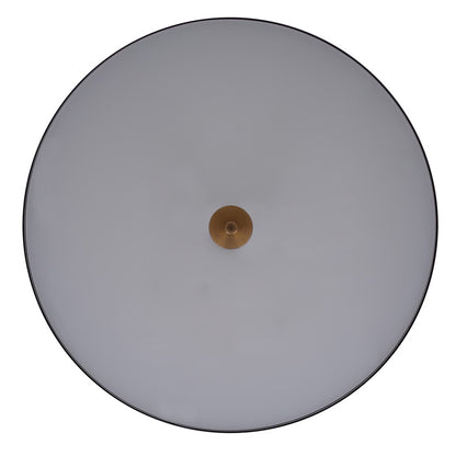 Canarm Kelvin 15in 1-Light LED Pendant | Mid-Century Matte Black and Gold Opal Glass | Kitchen Island & Dining Room | 12-72in H | Model LPL287A01BKG