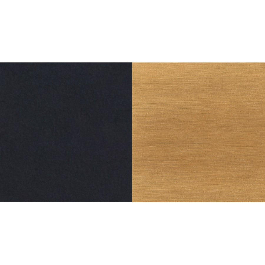 Canarm Kelvin 15in 1-Light LED Pendant | Mid-Century Matte Black and Gold Opal Glass | Kitchen Island & Dining Room | 12-72in H | Model LPL287A01BKG
