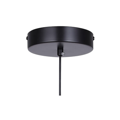 Canarm Melody 5in 1-Light LED Pendant | Matte Black and Clear Bubble Glass Shade | Kitchen Island & Dining Room | 5 x 5 x 19 in | Model LPL316A01BK