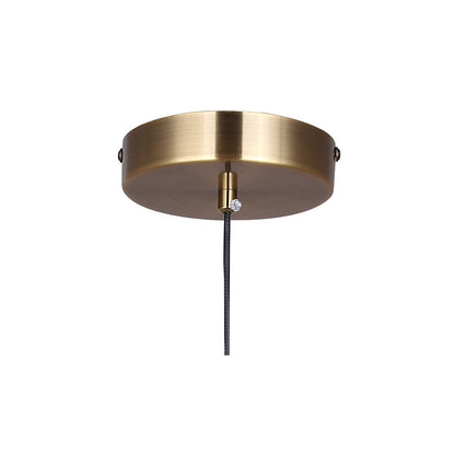 Canarm Lavene 5in 1-Light LED Pendant | Gold and Clear Acrylic Shade | Kitchen Island & Dining Room | 5 x 5 x 23 in | Model LPL321A01GD