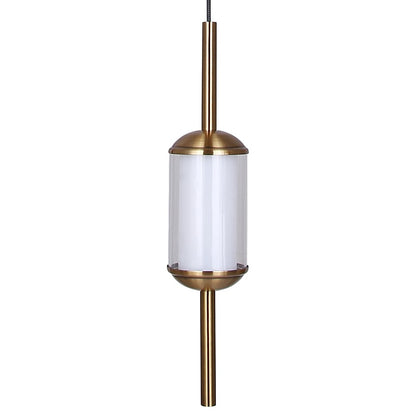 Canarm Lavene 14.63in 5-Light LED Pendant | Gold and Clear Acrylic | Dining Room & Kitchen Island | 14.6 x 14.6 x 17 in | Model LPL321A05GD