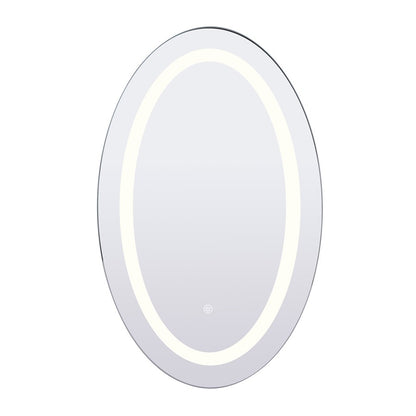 Canarm Madison 19.7x31.5in Oval LED Mirror | Mirror Finish | Bathroom & Vanity | 19.7 x 19.7 x 31.5 in | Model LR8116A1931