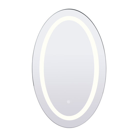 Canarm Madison 19.7x31.5in Oval LED Mirror | Mirror Finish | Bathroom & Vanity | 19.7 x 19.7 x 31.5 in | Model LR8116A1931