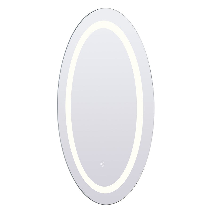 Canarm Madison 19.7x31.5in Oval LED Mirror | Mirror Finish | Bathroom & Vanity | 19.7 x 19.7 x 31.5 in | Model LR8116A1931