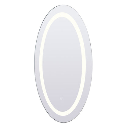 Canarm Madison 19.7x31.5in Oval LED Mirror | Mirror Finish | Bathroom & Vanity | 19.7 x 19.7 x 31.5 in | Model LR8116A1931