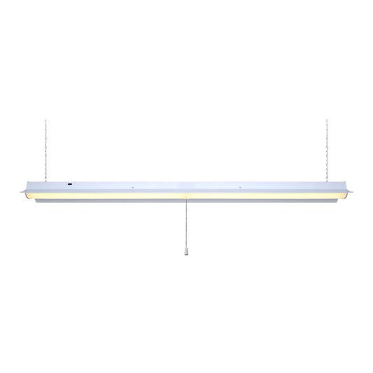 Canarm Madison 47in LED Utility Light | White Finish | Garage & Workshop | 2.33in Slim Profile, Damp Rated | Model LS48A30