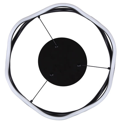 Canarm Castra 17in 3-Light Semi Flush Mount | Modern Matte Black Metal | Dining Room & Living Room | 16.88 x 16.88 x 8.5 in | Model LSF280A17BK