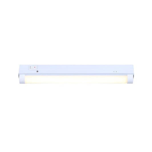 Canarm Madison 12in LED Utility Light | White Finish | Garage & Utility Room | 11.8 x 1.6 x 2 in | Model LT12A10