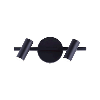 Canarm Kelby 14in 2-Light LED Track Light | Matte Black and Chrome Accents | Kitchen, Living Room & Accent Lighting | 12W LED | Model LT211A02BK