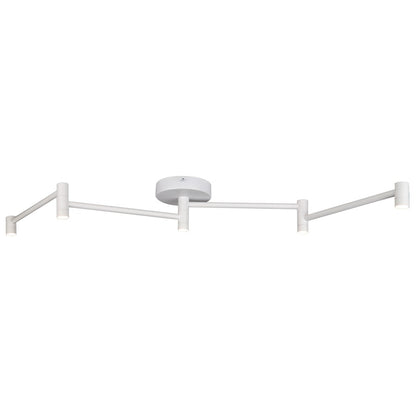 Canarm Axa 44in 4-Light LED Track Light | Modern White Metal and Acrylic | Living Room, Kitchen & Workspace | Model LT295A05WH