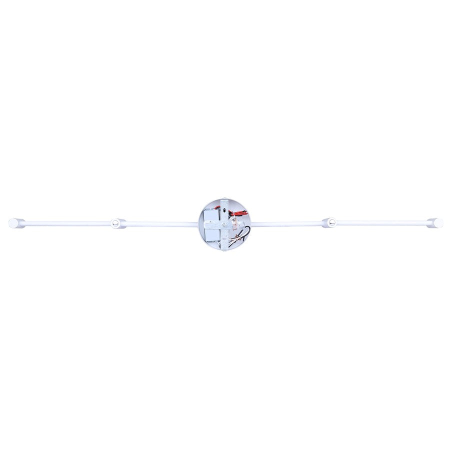 Canarm Axa 44in 4-Light LED Track Light | Modern White Metal and Acrylic | Living Room, Kitchen & Workspace | Model LT295A05WH