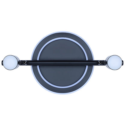 Canarm Denver 14in 2-Light LED Track Light | Modern Matte Black Steel and Aluminum | Living Room, Bedroom & Kitchen | Model LT314A02BK