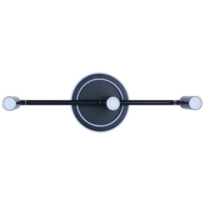 Canarm Denver 24in 3-Light LED Track Light | Modern Matte Black Steel and Aluminum | Living Room, Bedroom & Kitchen | Model LT314A03BK