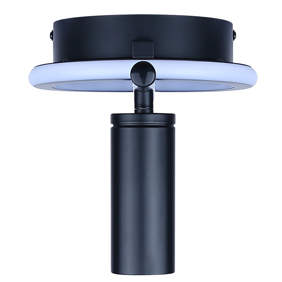 Canarm Denver 33in 4-Light LED Track Light | Matte Black Steel and Aluminum | Kitchen & Living Room | 33.25 x 7.5 x 7.5 in | Model LT314A04BK