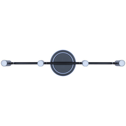Canarm Denver 33in 4-Light LED Track Light | Matte Black Steel and Aluminum | Kitchen & Living Room | 33.25 x 7.5 x 7.5 in | Model LT314A04BK