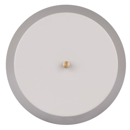 Canarm Jessa 9in 1-Light LED Table Lamp | Mid-Century Gold and Matte Grey with Opal Glass | Bedroom & Office Desk | 500 Lumens | Model LTL263A14GDG