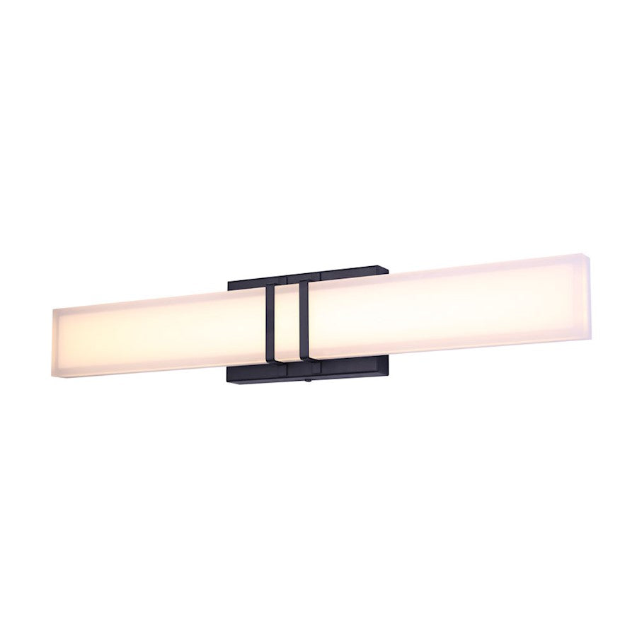 Canarm Carlyn 24in LED Vanity Light | Matte Black | Bathroom & Powder Room | 20W Integrated LED, Non-Dimmable | Model LVL181A24BK
