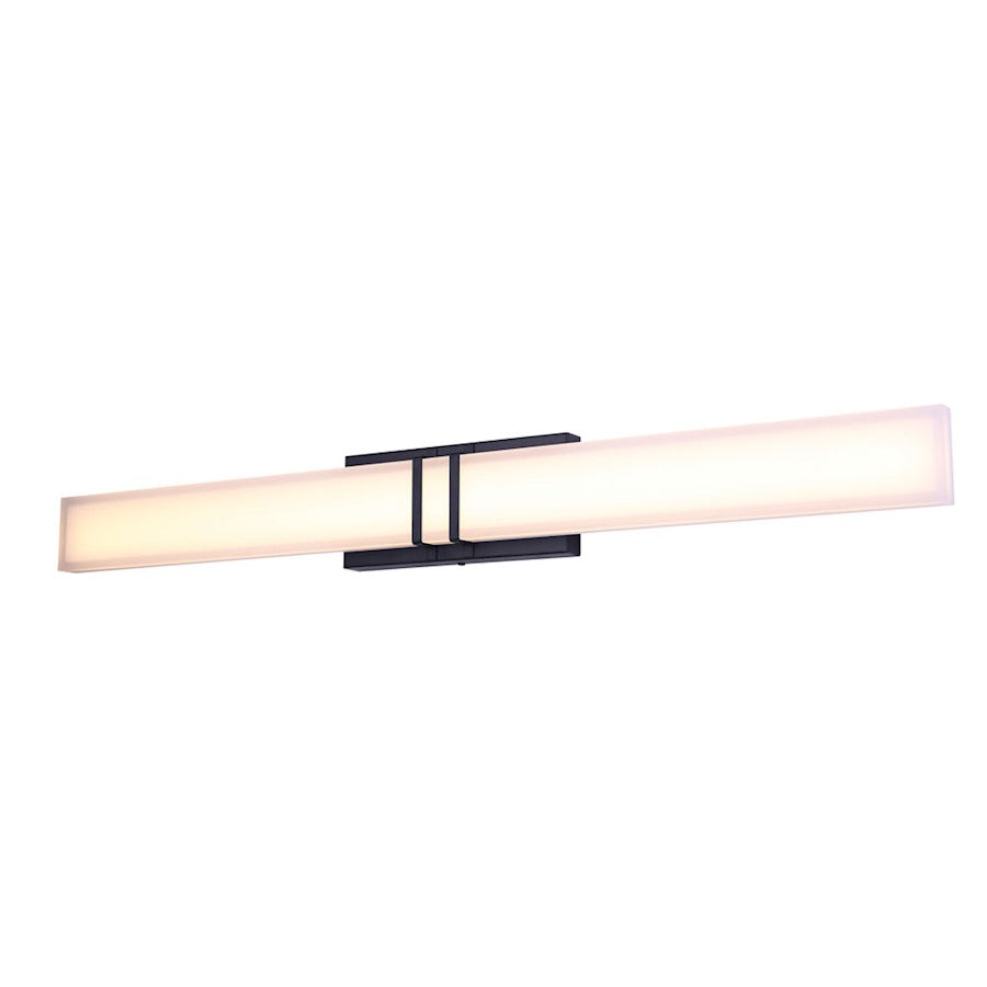 Canarm Carlyn 36in LED Vanity Light | Modern Black Finish | Bathroom & Powder Room | 36 x 2 x 4 in | Model LVL181A36BK