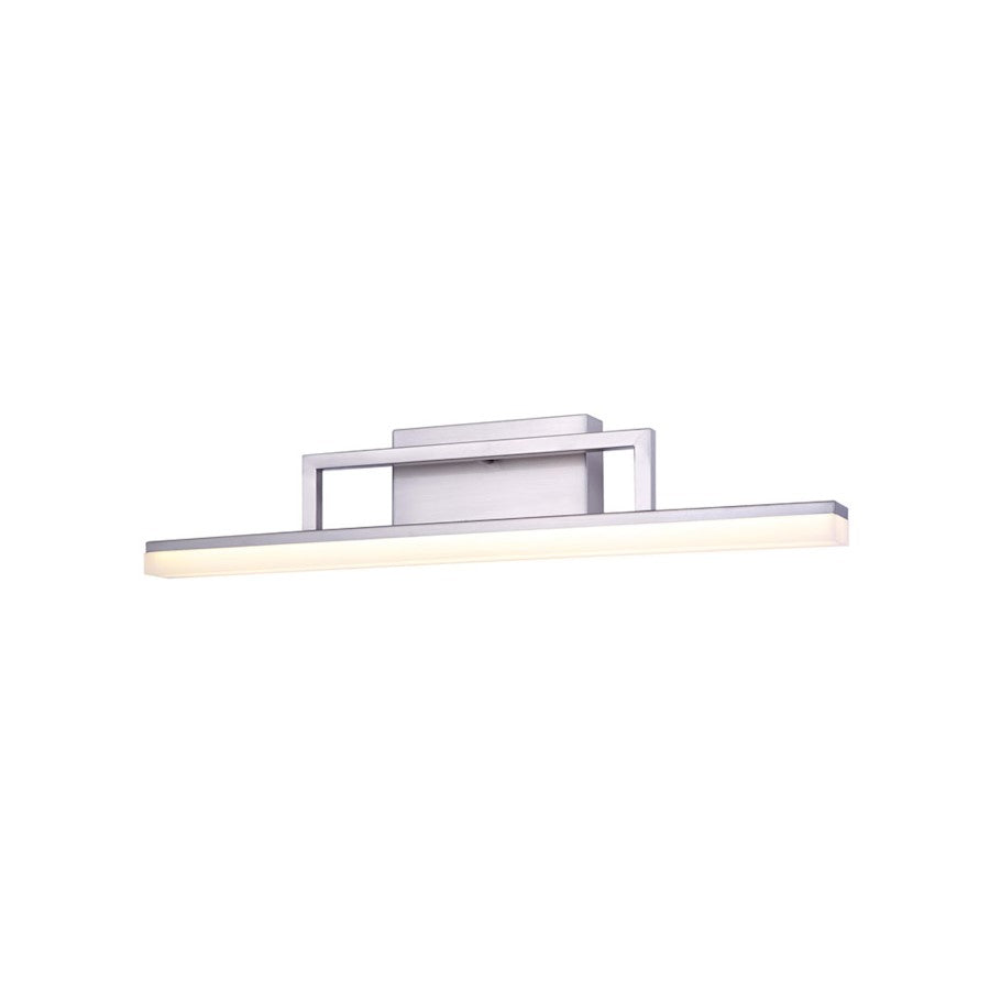 Canarm Caysen 24in LED Vanity Light | Brushed Nickel Finish | Bathroom Vanity Lighting | 24 x 3.25 x 4.75 in | Model LVL208A24BN