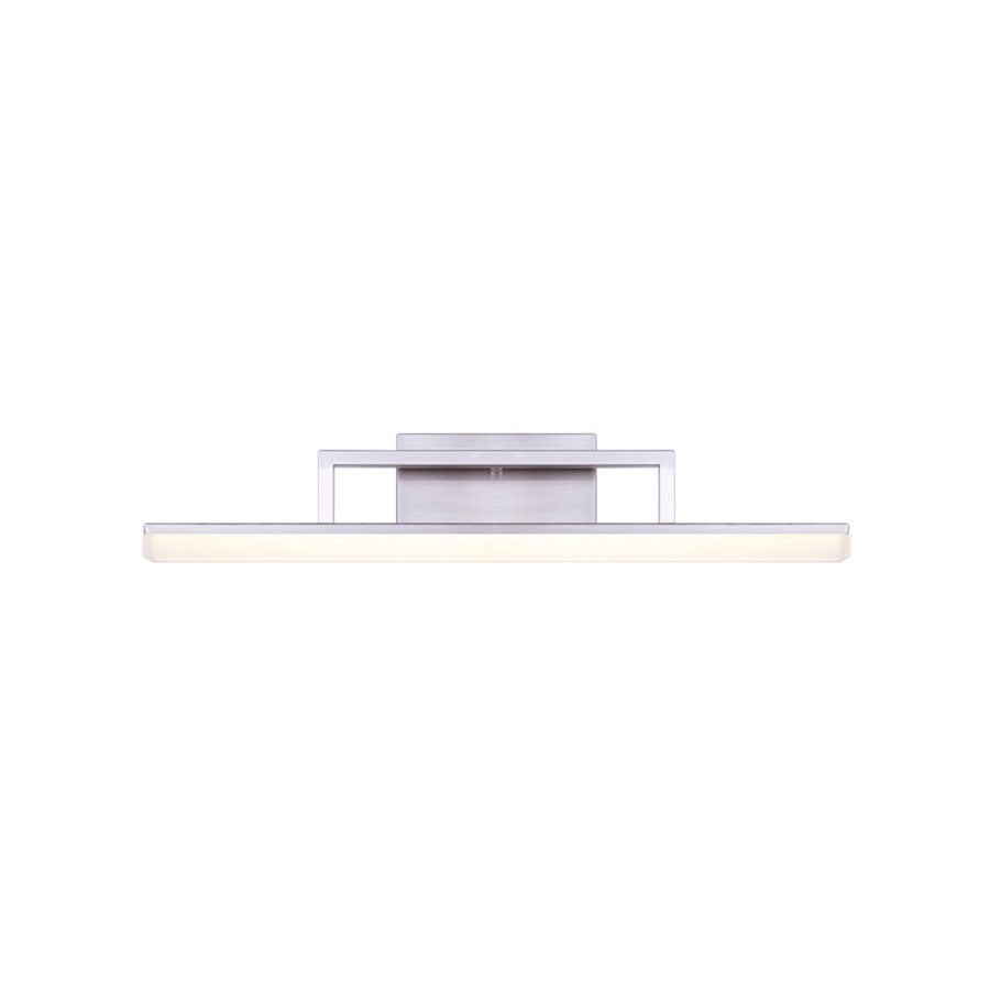 Canarm Caysen 24in LED Vanity Light | Brushed Nickel Finish | Bathroom Vanity Lighting | 24 x 3.25 x 4.75 in | Model LVL208A24BN