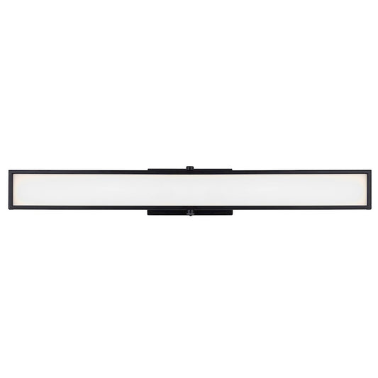 Canarm Pax 36in 1-Light LED Vanity Light | Modern Matte Black and Flat Opal Glass | Bathroom Vanity | 36 x 2.75 x 4.75 in | Model LVL229A36BK