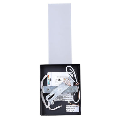 Canarm Farrow 4.75in 1-Light LED Wall Sconce | Modern Matte Black Metal | Bathroom & Hallway Accent | 4.75 x 2.75 x 13.63 in | Model LVL291A01BK