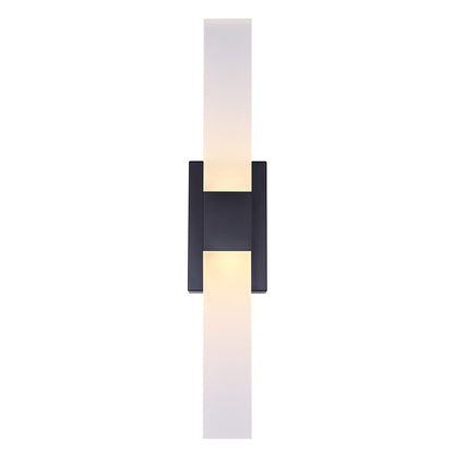 Canarm Farrow 25.25in 2-Light LED Vanity Light | Modern Matte Black Metal | Bathroom & Powder Room | 4.75 x 2.38 x 25.25 in | Model LVL291A02BK