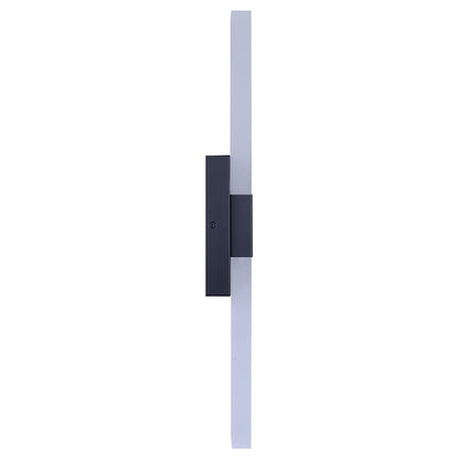 Canarm Farrow 25.25in 2-Light LED Vanity Light | Modern Matte Black Metal | Bathroom & Powder Room | 4.75 x 2.38 x 25.25 in | Model LVL291A02BK