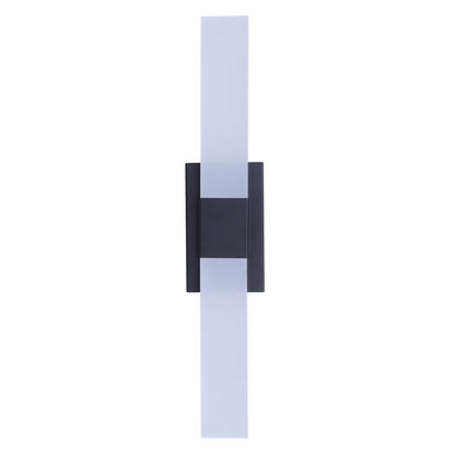 Canarm Farrow 25.25in 2-Light LED Vanity Light | Modern Matte Black Metal | Bathroom & Powder Room | 4.75 x 2.38 x 25.25 in | Model LVL291A02BK
