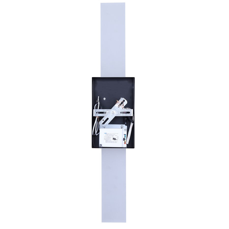 Canarm Farrow 25.25in 2-Light LED Vanity Light | Modern Matte Black Metal | Bathroom & Powder Room | 4.75 x 2.38 x 25.25 in | Model LVL291A02BK