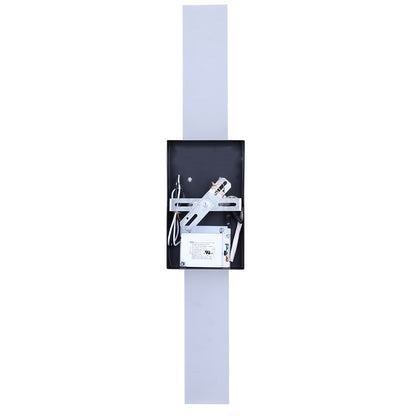 Canarm Farrow 25.25in 2-Light LED Vanity Light | Modern Matte Black Metal | Bathroom & Powder Room | 4.75 x 2.38 x 25.25 in | Model LVL291A02BK
