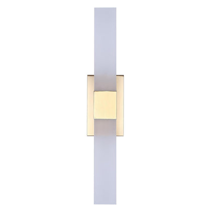 Canarm Farrow 24.88in 2-Light LED Vanity Light | Modern Gold Metal | Bathroom & Powder Room | 4.75 x 2.75 x 24.88 in | Model LVL291A02GD