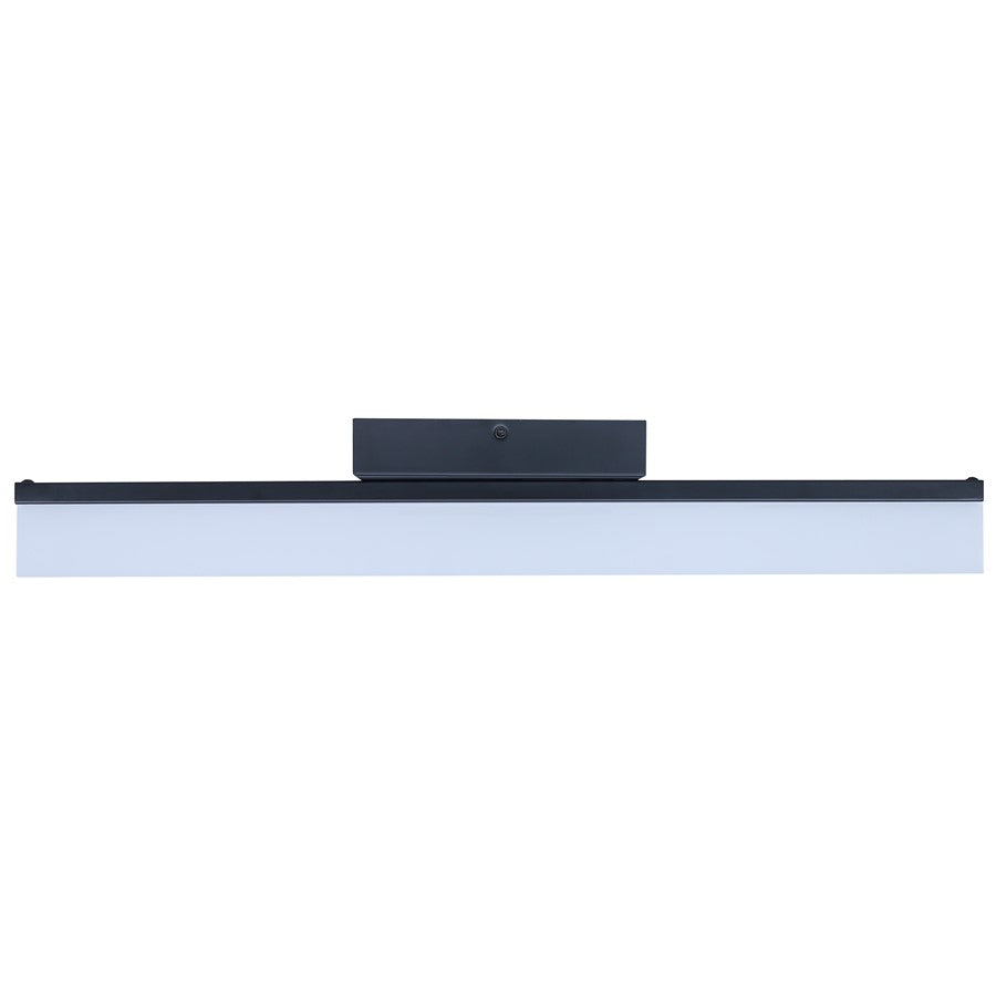 Canarm Madison 24.13in 1-Light LED Vanity Light | Modern Matte Black Steel | Bathroom & Dressing Area | 24.13 x 3.75 x 4.38 in | Model LVL327A24BK