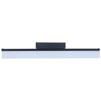Canarm Madison 24.13in 1-Light LED Vanity Light | Modern Matte Black Steel | Bathroom & Dressing Area | 24.13 x 3.75 x 4.38 in | Model LVL327A24BK