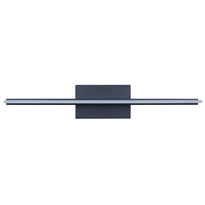 Canarm Madison 24.13in 1-Light LED Vanity Light | Modern Matte Black Steel | Bathroom & Dressing Area | 24.13 x 3.75 x 4.38 in | Model LVL327A24BK