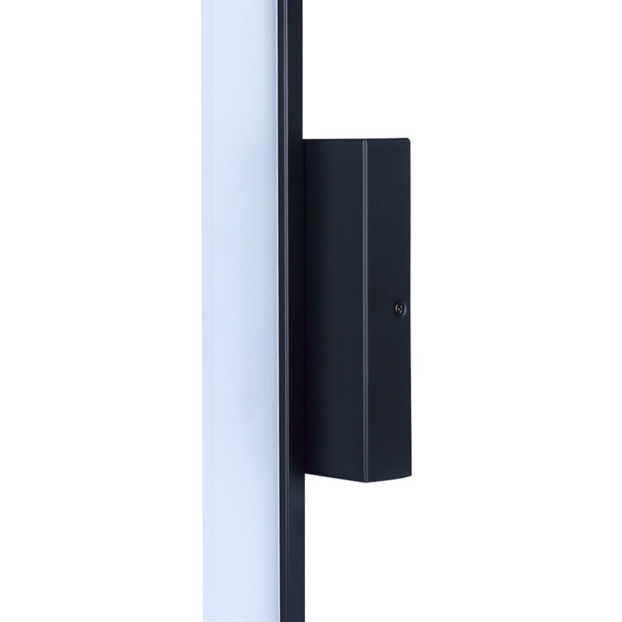 Canarm Madison 24.13in 1-Light LED Vanity Light | Modern Matte Black Steel | Bathroom & Dressing Area | 24.13 x 3.75 x 4.38 in | Model LVL327A24BK