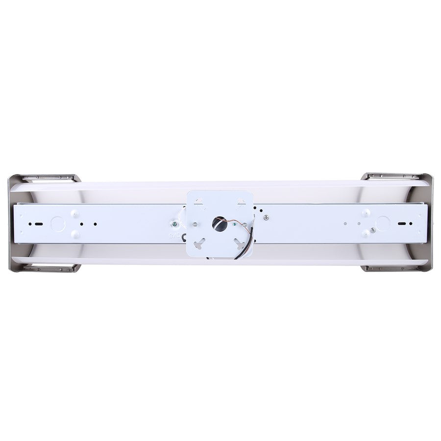 Canarm Madison 24.75in 1-Light LED Bathroom Vanity | Modern Brushed Nickel and Frosted Acrylic | Bathroom Grooming & Makeup | Model LVL328A24BN