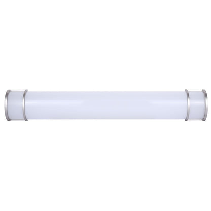 Canarm Madison 36.75in 1-Light LED Bathroom Vanity | Modern Brushed Nickel and Frosted Acrylic | Bathroom Grooming & Makeup | Model LVL328A36BN