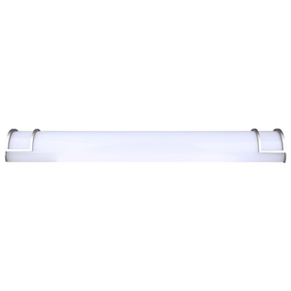 Canarm Madison 36.75in 1-Light LED Bathroom Vanity | Modern Brushed Nickel and Frosted Acrylic | Bathroom Grooming & Makeup | Model LVL328A36BN