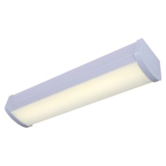 Canarm 24in LED Wrap Utility Light | White Acrylic Flush Mount | Garage, Laundry & Utility Rooms | 24.25 x 2.5 x 5.38 in | Model LW12A19