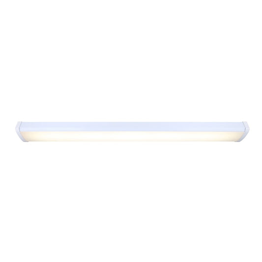 Canarm Madison 46in LED Utility Light | White Acrylic Flush Mount | Workshop & Garage | 2850 Lumens, 3CCT | Model LW48A40