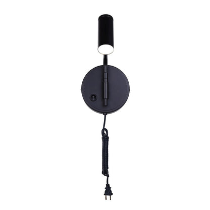 Canarm Teo 6in 1-Light LED Sconce | Modern Matte Black Metal | Bedroom & Office Accent Light | 400 Lumens, 3000K, Dimmable | Model LWF260A01BK