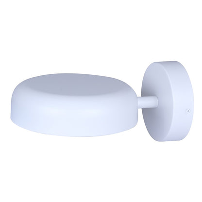 Canarm Zaria 8in 1-Light LED Wall Sconce | Modern Matte White Metal & Acrylic | Hallway & Bathroom Light | 800 Lumens, 3CCT | Model LWF281A01WH