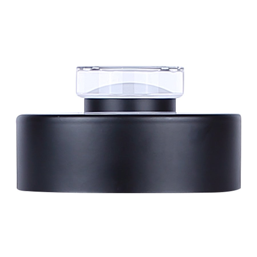 Canarm Vanya 5in 1-Light LED Wall Sconce | Modern Matte Black Steel & Textured Acrylic | Bedroom & Living Room Accent Light | Model LWF313A01BK